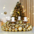 Deuba Weihnachtskugeln 100er Set Weihnachtsdeko matt glänzend Glitzer christbaumkugeln Gold Ø 3 4 6 cm innen außen - 3