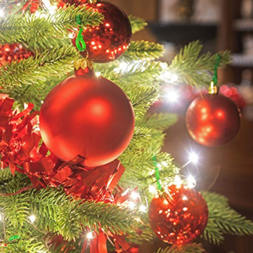 FAIRYTREES Weihnachtsbaum künstlich BAYERISCHE Tanne Premium, Material Mix aus Spritzguss & PVC, inkl. Holzständer, 220cm, FT23-220 - 4