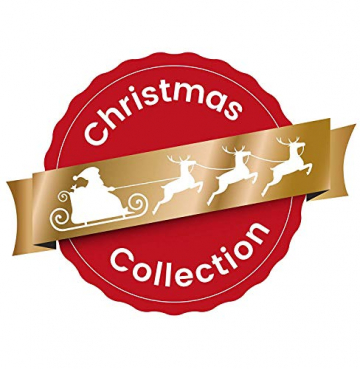 HEITMANN DECO 29er Set Christbaumkugeln - Weihnachtsschmuck Silber und weiß zum Aufhängen - Kunststoff Christbaumschmuck - 5
