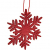 HEITMANN DECO Weihnachtsdeko aus Holz - Schneeflocken zum Aufhängen - Weihnachtsbaum Deko Weihnachtsdekoration - 24-TLG. Rot, Grau, Natur - 3
