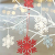 HEITMANN DECO Weihnachtsdeko aus Holz - Schneeflocken zum Aufhängen - Weihnachtsbaum Deko Weihnachtsdekoration - 24-TLG. Rot, Grau, Natur - 4