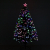 HOMCOM Weihnachtsbaum künstlicher Christbaum Tannenbaum Lichtfaser LED Baum mit Metallständer, Glasfaser-Farbwechsler, grün, 120 cm - 3