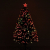 HOMCOM Weihnachtsbaum künstlicher Christbaum Tannenbaum Lichtfaser LED Baum mit Metallständer, Glasfaser-Farbwechsler, grün, 120 cm - 4