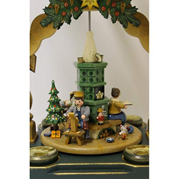 Hubrig-Volkskunst Pyramiden Großmutters Weihnachtsstube 35 x 25 cm - 3