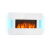 Klarstein Belfort Light & Fire Elektrischer Kamin mit Flammeneffekt - Elektrokamin, E-Kamin, 1000 oder 2000 Watt, Thermostat, Timer, Ambiente-Beleuchtung, Fernbedienung, Wandmontage, weiß - 1
