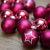 KREBS & SOHN 20er Set Glas Christbaumkugeln - Weihnachtsbaum Deko zum Aufhängen - Weihnachtskugeln 5,7 cm - Pink Sterne - 3