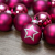 KREBS & SOHN 20er Set Glas Christbaumkugeln - Weihnachtsbaum Deko zum Aufhängen - Weihnachtskugeln 5,7 cm - Pink Sterne - 1