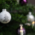 KREBS & SOHN 20er Set Glaskugeln - Weihnachtsbaumschmuck zum Aufhängen - Christbaumkugeln - Weiß, Lila, Silber - 4
