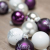 KREBS & SOHN 20er Set Glaskugeln - Weihnachtsbaumschmuck zum Aufhängen - Christbaumkugeln - Weiß, Lila, Silber - 1