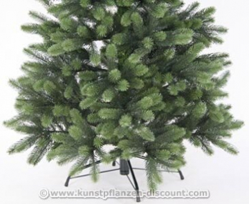 Künstlicher Tannenbaum mit Spritzguss Nadeln auf 766 Tips, LED Beleuchtung, Höhe 180cm von kunstpflanzen-discount.com - künstlicher Weihnachtsbaum - Tannenbaum künstlich - künstliche Weihnachtsbäume Christbaum - 3