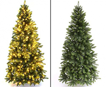 Künstlicher Tannenbaum mit Spritzguss Nadeln auf 766 Tips, LED Beleuchtung, Höhe 180cm von kunstpflanzen-discount.com - künstlicher Weihnachtsbaum - Tannenbaum künstlich - künstliche Weihnachtsbäume Christbaum - 6