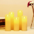 LED Kerzen,Flammenlose Kerzen 12/15/17/20/22CM Set aus 5 Echtwachs mit realistischen tanzenden LED Flammen und 10-Tasten Fernbedienung mit 2/4/6/8-Stunden Timer,300+ Stunden-YIWER (Elfenbein, 5×1) - 3