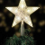 LED Weihnachtsbaumspitze mit 10 LEDs - 18 x 22cm - Stern Baumspitze Christbaum beleuchtet - 10 LEDs warmweiß - mit Stromstecker - 1