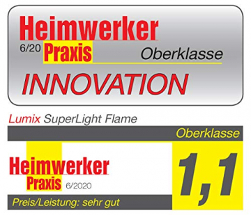 Lumix KRINNER Superlight Flame12er Basis-Set kabellose LED Christbaumkerzen, Kunststoff, Elfenbein, 9 cm - 8