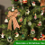 LYTIVAGEN 25 Stück Mini Weihnachten Anhänger Schmuckanhänger Weihnachten Hängende Ornamente Emaille Christbaum Anhänger Weihnachtsbaum Schmuck Tannenschmuck für Weihnachten Dekoration DIY Schmuck - 4