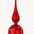 MAGIC Christbaumspitze Ornament Glas 32cm Ornament Baumspitze Baumschmuck Weihnachtsbaumspitze Baumspitze Geschenk Germany Spitze Farbe: rot matt - 1