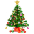 Mini Weihnachtsbaum 50cm, Christbaum künstlich mit batteriebetriebenen gelben LED Lichterketten & andere Baumdeko, einfache Montage, Kleiner Tannenbaum für Tisch, Büro, Wohnzimmer Weihnachtsdeko - 1