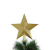 OULII Christbaumspitze Stern Verzierung Glitter Baum Stern Weihnachtsdekoration (Gold) - 3