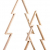 Rayher 62830000 Holz-Rahmen Weihnachtsbaum Set, 2 Holz-Bäume, 22x36 cm und 30x49,5 cm, Tannenbaum, weihnachtliche Dekoration - 1