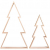 Rayher 62830000 Holz-Rahmen Weihnachtsbaum Set, 2 Holz-Bäume, 22x36 cm und 30x49,5 cm, Tannenbaum, weihnachtliche Dekoration - 2