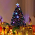 RELAX4LIFE Künstlicher Weihnachtsbaum, Christbaum mit LEDs & Schneeflocke & Sternspitze, Kunstbaum Farbiger Glasfaser-Farbwechsler, Tannenbaum für Büro & Geschäften & Zuhause, PVC, grün (120 cm) - 2