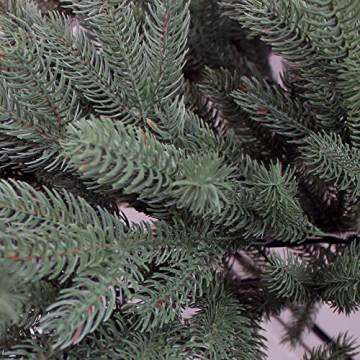 RS Trade HXT 1418 künstlicher PE Spritzguss Weihnachtsbaum 180 cm (Ø ca. 120 cm) mit ca. 3245 Spitzen, schwer entflammbarer Tannenbaum mit Schnellaufbau Klappsysem, inkl. Metall Christbaum Ständer - 4