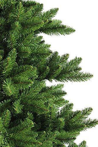RS Trade HXT 19001 künstlicher Weihnachtsbaum 150 cm (Ø ca. 105 cm) mit 872 Spitzen und Schnellaufbau Klapp-Schirmsystem, schwer entflammbar, unechter Tannenbaum inkl. Metall Christbaum Ständer - 3