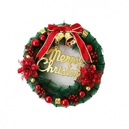 Ruier-hui Weihnachtskranz Weihnachten Türkranz Weihnachten Dekoration Weihnachtsgirlande Kränze für Deko, Weihnachten, Advent, Türkranz Conventional - 1