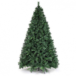 SALCAR Weihnachtsbaum künstlich 270cm mit 1468 Spitzen, Tannenbaum künstlich Schnellaufbau inkl. Christbaum-Ständer, Weihnachtsdeko - grün 2,7m - 1