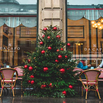 SALCAR Weihnachtskugeln Set Rot,Christbaumkugeln Plastik Bruchsicher mit Kunststoff Weihnachtsbaumkugeln Box, Weihnachtsbaum Deko & Christbaumschmuck-100 Stück  - 6