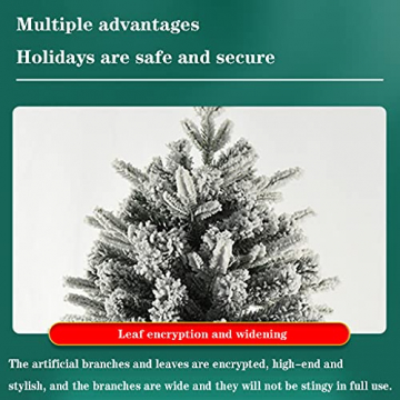 shelf Weihnachtsbaum, 180 cm, schneebeflockt, schön gearbeitet, beflockt, künstlicher Baum, saisonale Innendekoration, perfekter Urlaub beflockter Schnee Weihnachtsbaum - 2