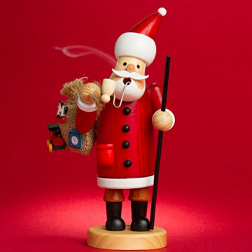 Sikora RM-A Räuchermännchen aus Holz 3 Größen Verschiedene Motive, Farbe/Modell:A01 rot - Weihnachtsmann, Größe:Höhe ca. 15 cm - 2