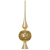 SIKORA SP5G Christbaumspitze aus Glas mit traditionellem Glitterdekor/H:30cm - Gold - 1