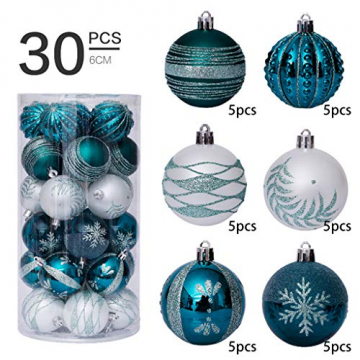 SUCHUANGUANG 1 Set 6 cm / 30 Stück Weihnachtskugeln Ornamente Party Hochzeit Weihnachtsbaum hängen Dekor hängen Anhänger RGD - 3