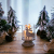 Sziqiqi 2er Set Vintage Kerzenleuchter Kerzenständer Kerzenhalter Windlichthalter aus Metall für Stumpenkerzen, Hurricane Kerzenständer Dekoration für Party Weihnachten Tisch Mantel Kamin, Weiß - 2