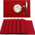 U'Artlines 6er Set Platzsets Hitzebeständigen Waschbaren Vinyl Tischsets 30 * 45cm (6er Platzsets, Rot) - 1