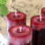 Unbekannt 4 Stumpenkerzen Kerzen Bordeaux Rot Weinrot 6cm Hochzeit Tischdeko Weihnachten Advent Kerze Deko - 3