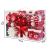 Weihnachtsbaumschmuck-Set, ROSELEAF 130Stück Rot und Weiß Weihnachtskugeln Baumschmuck mit Stern Baumspitze für Weihnachten Hochzeit Party - 3