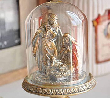 WQQLQX Statue Harz lackiert Christ Dekoration Statue Jesus Skulptur Krippe Figure Familiendekoration Figuren Religiöse Geschenke Handwerkskollektion Geschenke Skulpturen - 3