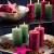 Wunderschöne & Moderne Adventskerzen – 2 Stück - Rustikale Oberfläche - Kerzen/Stumpenkerzen - Weihnachten/Weihnachtskranz/Adventskranz (Altrot, Höhe: 11cm) - 2