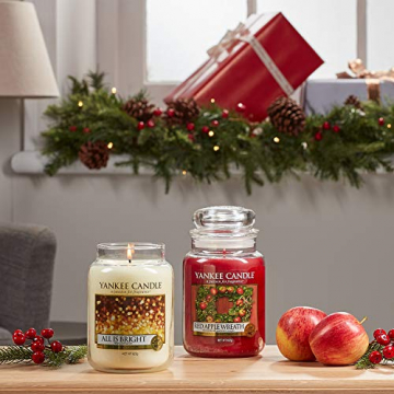 Yankee Candle Duftkerze im Glas (groß) | Red Apple Wreath | Brenndauer bis zu 150 Stunden - 5