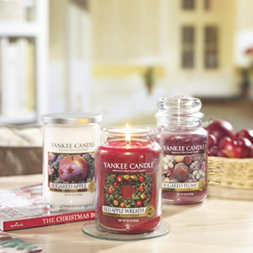 Yankee Candle Duftkerze im Glas (groß) | Red Apple Wreath | Brenndauer bis zu 150 Stunden - 8