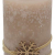 ZauberDeko 4 Adventskerzen Kerzen Stumpenkerzen Beere Beige Creme Schneeflocke Advent Weihnachten Deko Tischdeko - 3