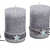 ZauberDeko 4 Adventskerzen Kerzen Stumpenkerzen Grau Stern Blau Spitze Weihnachten Advent Deko Weihnachtsdeko - 2