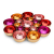 ZEYA Teelichthalter rot rosa orange pinkfarben Ø 21 cm | Deko Wohnzimmer | perfekte Tisch Dekoration für Weihnachten | Metall - 1