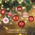 ZOOI Weihnachtskugeln Kunststoff Set, Deko Weihnachten, 16 Stücke 6CM Christbaumkugeln mit Aufhänger Plastik Bruchsicher, Baumschmuck Weihnachten Weihnachtskugeln Rot, Weiße Weihnachtskugeln - 2