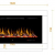 Noble Flame Ohio – moderner Design Elektrokamin Standkamin Kaminofen – LED Feuerambiente inkl. Heizfunktion – Feuerraum 97 cm - schwarz - 3