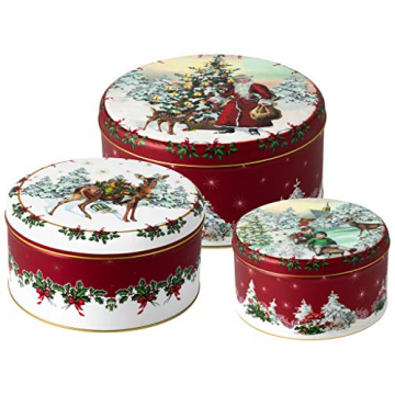 Villeroy & Boch Winter Specials Votive Nikolaus mit Schitten, Metall, Mehrfarbig, 7,5x9,5cm - 1