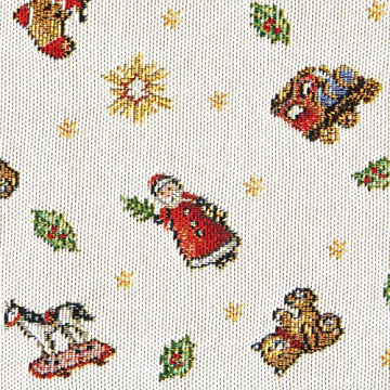 Villeroy und Boch Toy's Delight Gobelin Läufer L, Tischläufer mit weihnachtlichen Ornamenten aus Baumwolle und Polyester, bunt, 32 x 96 cm - 4