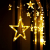 12 Sterne LED Lichterkette, Lichtervorhang weihnachtslichter Sternenvorhang 138 LEDs 8 Modi Für Innen Außen, Weihnachten, Party, Deko, Hochzeit, Garten, Balkon - 1
